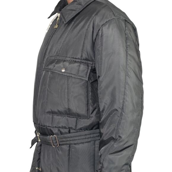 Vintage Walls Blizzard Pruf SnowSuit Black Jumpsuit Coveralls Snow Ski XL Mens - Picture 8 of 16